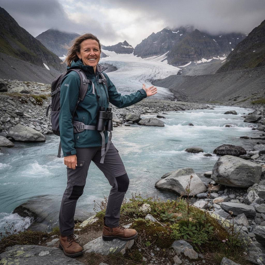 Стая диких оленей на фоне величественных альпийских вершин.